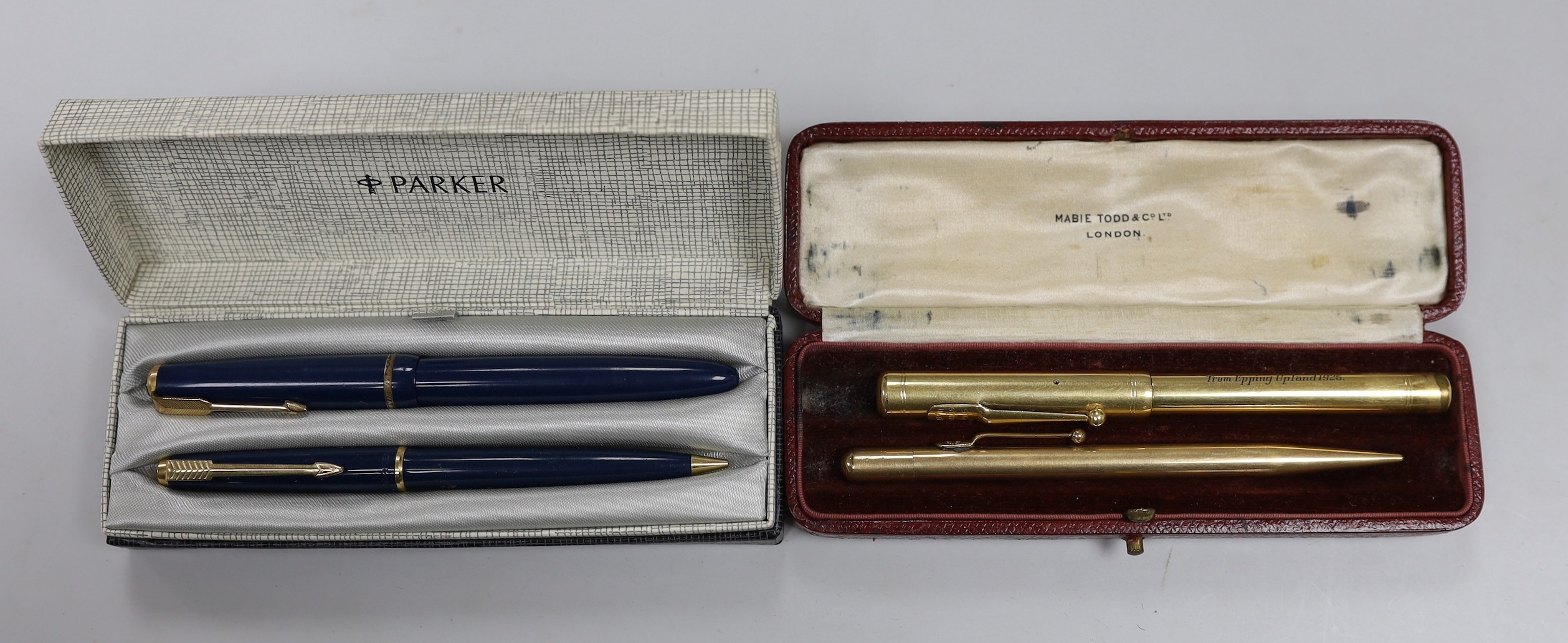 A group of assorted pens and pencils to include Parker, Yard O’ Lead, Samson Mordan etc.